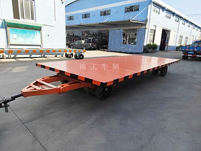 10T中型工業(yè)平板拖車(chē)全掛車(chē)
