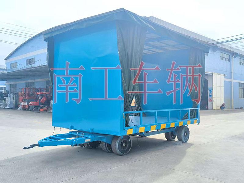 牽引式15噸雨篷拖車 帶護欄工具拖車