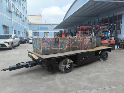 10噸自走式拖車(chē)底盤(pán) 電動(dòng)平板反車(chē)1I.jpg